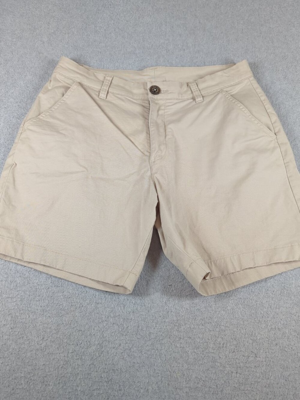 Chubbies Boomshakalaka Shorts Men's 32 (Actual 31) Beige Stretch Chino 7" Inseam